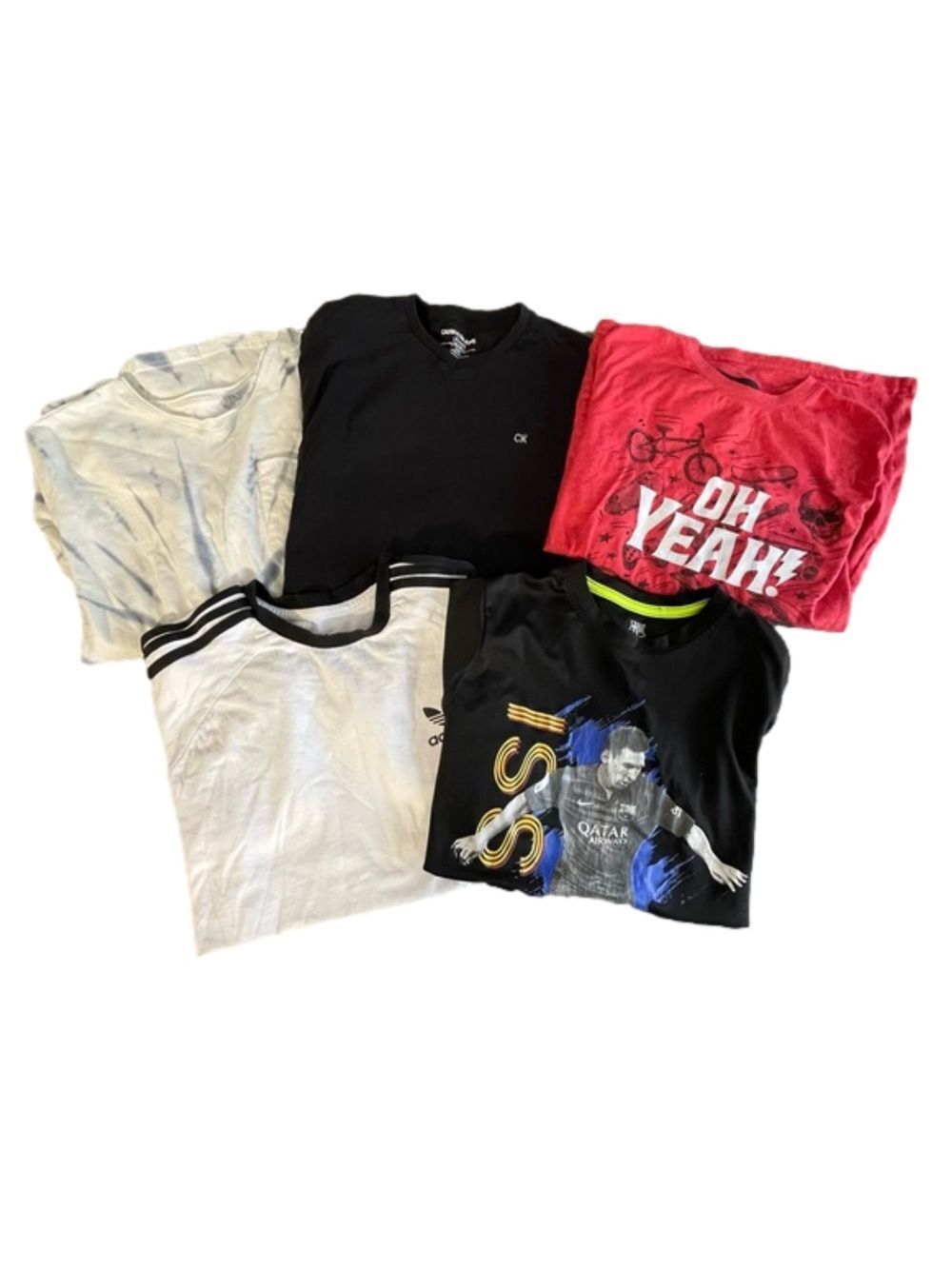SET of 5 boys t-shirts shirt sleeves Sz L and XL